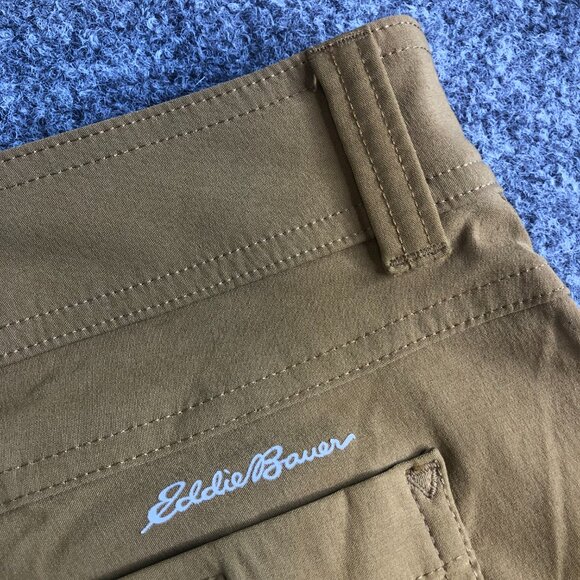 Eddie Bauer First Ascent Shorts Mens 33 Tan Hiking Stretch Cargo 11" Inseam - Picture 10 of 11